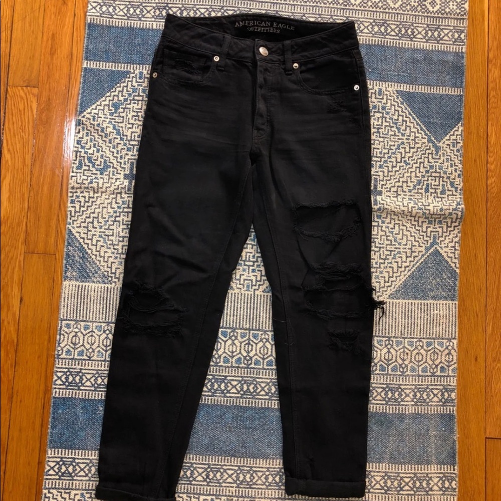 Black American Eagle Tom girl jeans